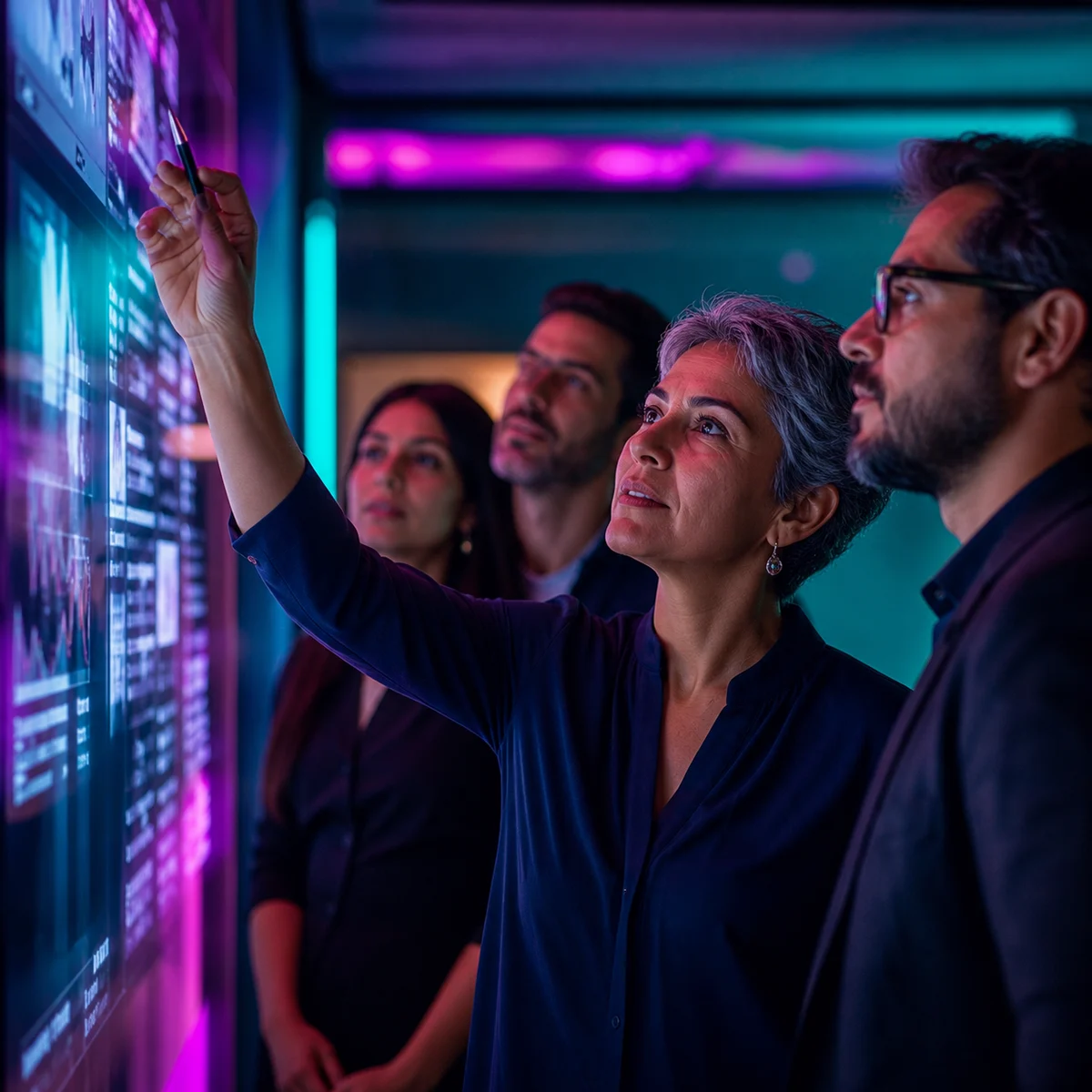 Equipo trabajando una estrategia de reputación